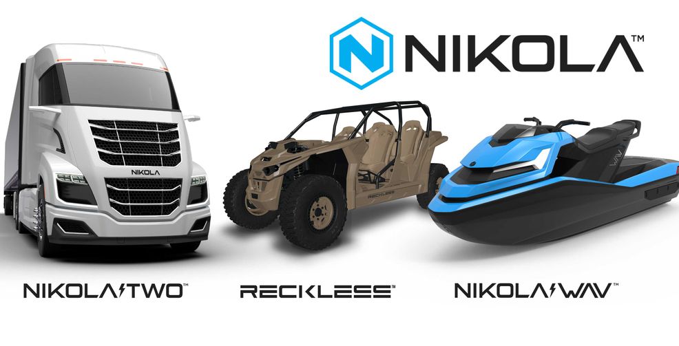EV manufacturer Nikola announces two new trucks, a jet ski and an off road vehicle