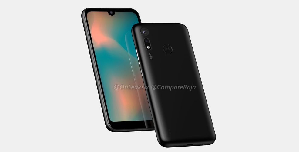 Alleged Moto P40 Play render sports bezels for days and waterdrop notch