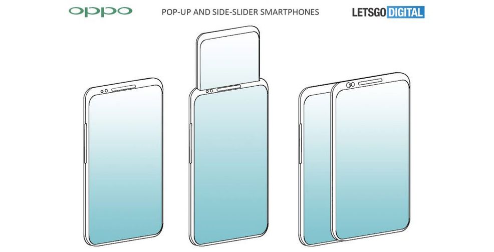 Oppo patent showcases two phone designs with slide out displays