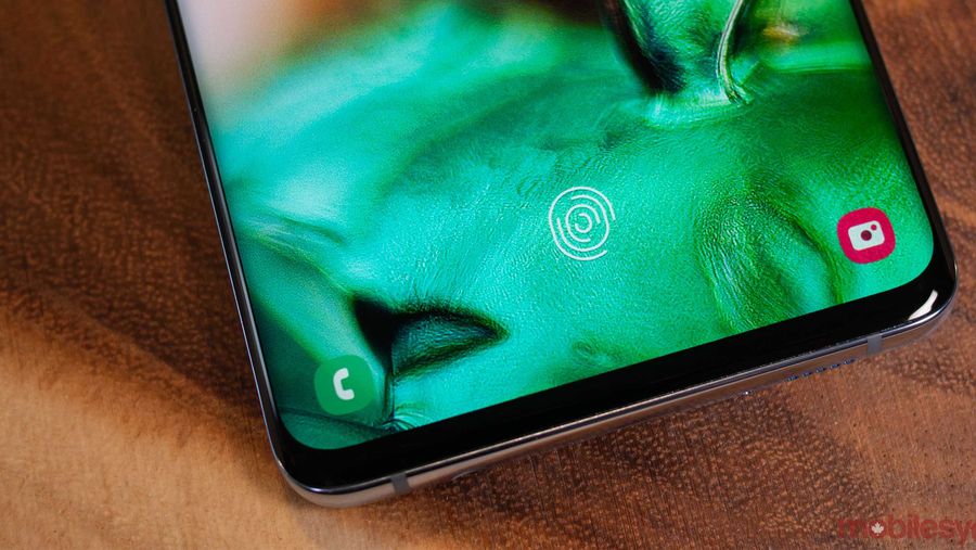 Samsung Galaxy S10 fingerprint scanner