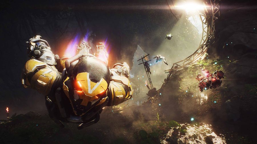 Anthem exosuits flying