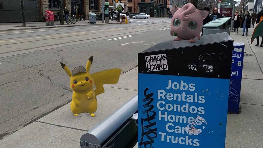 Detective Pikachu AR stickers