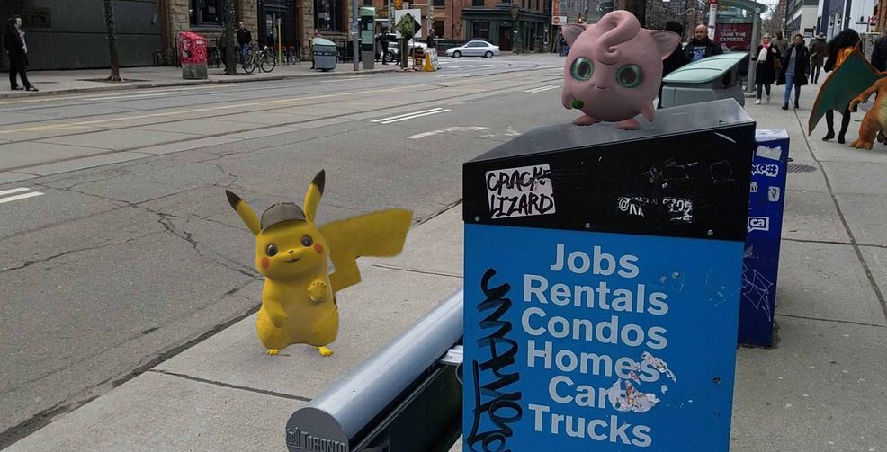 Detective Pikachu AR stickers