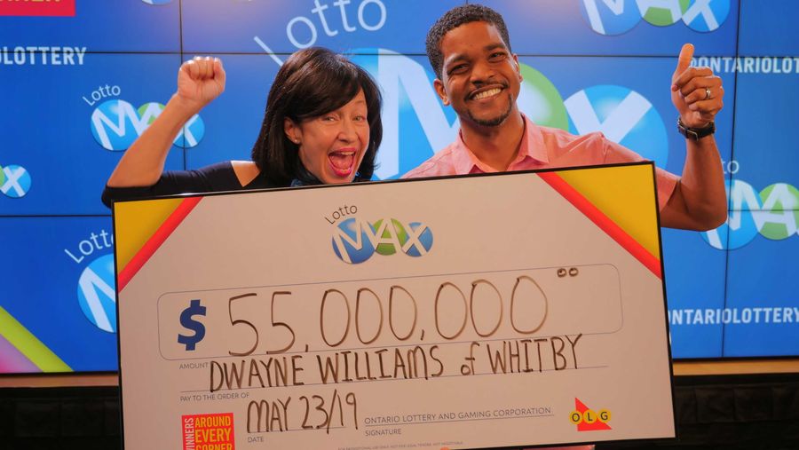 Dwayne Williams Lotto Max winner
