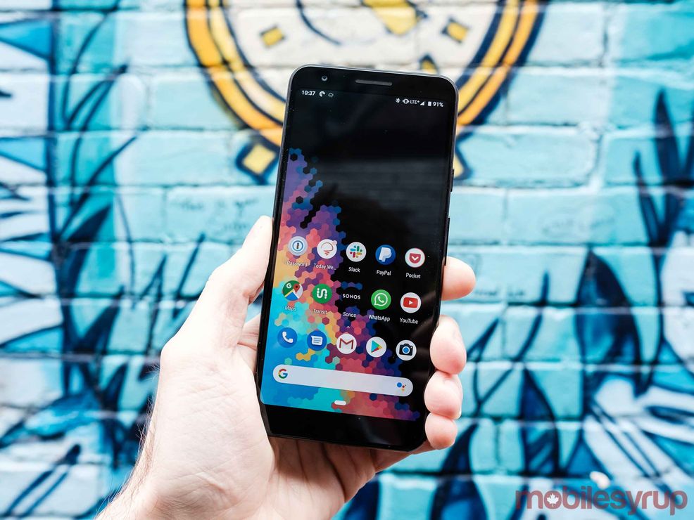 Google Pixel 3a display
