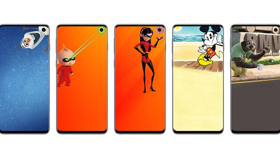Samsung S10 Disney Pixar wallpapers