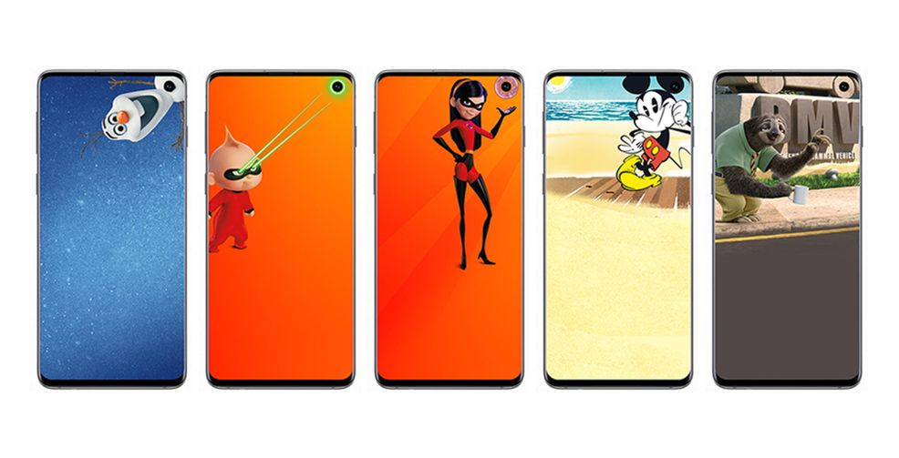 Samsung S10 Disney Pixar wallpapers