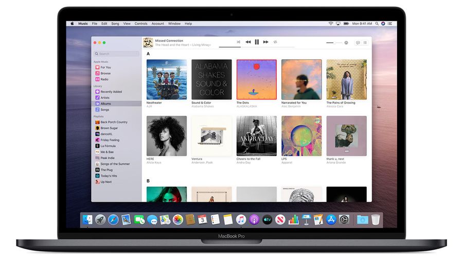 Apple Music on macOS Catalina