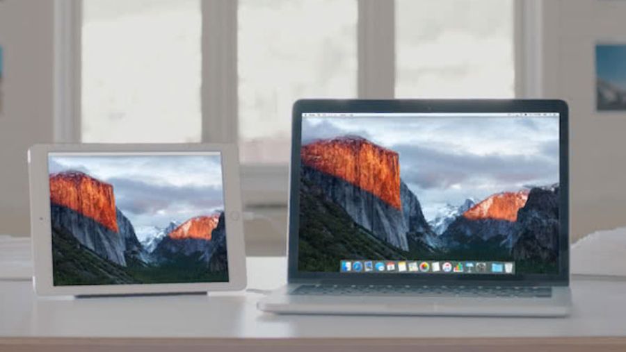 ipad and macbook beside each other