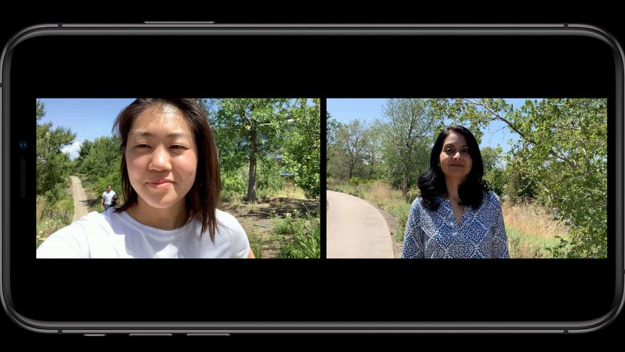 iOS 13 front and back camera shots