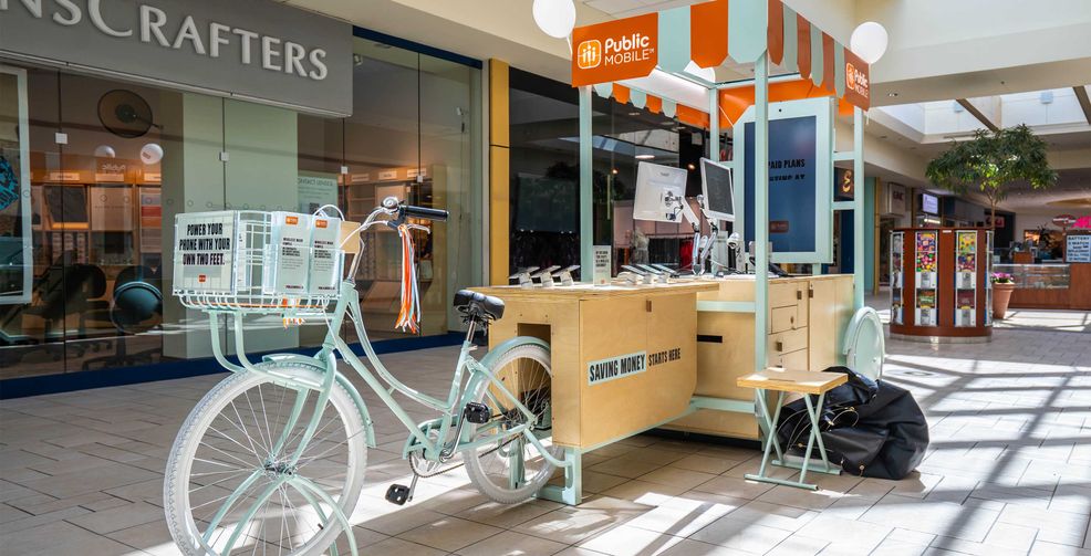 Public Mobile riding more pedal-powered kiosks into locations near you