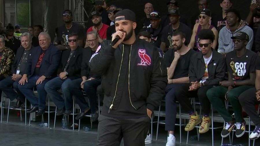 Drake Toronto Raptors parade