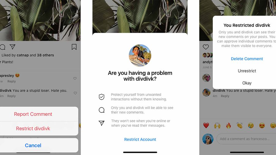 Instagram Restrict