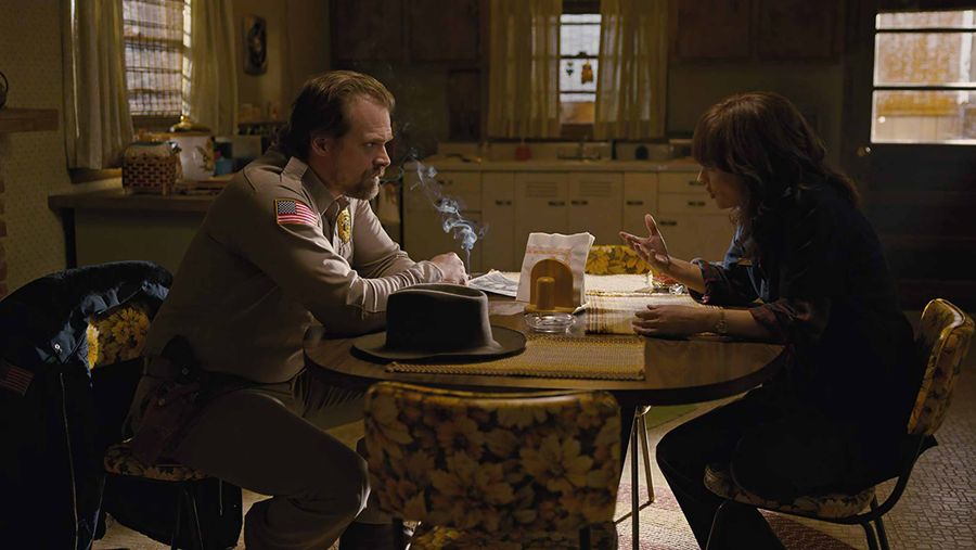 Stranger Things Hopper smoking