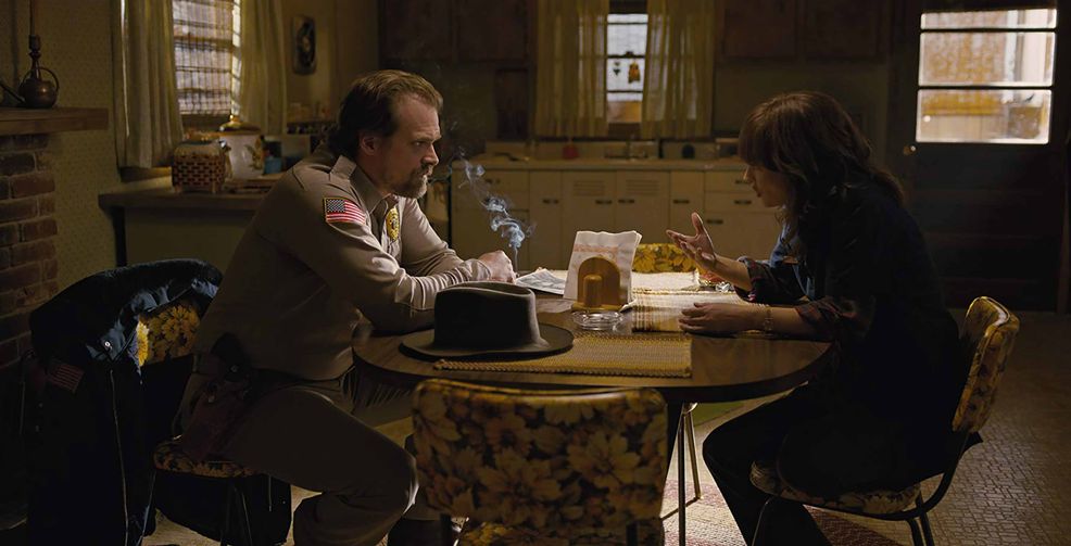 Stranger Things Hopper smoking