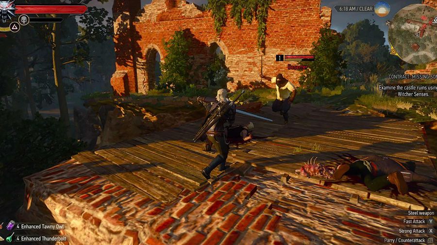 The Witcher 3 combat
