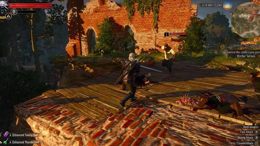 The Witcher 3 combat