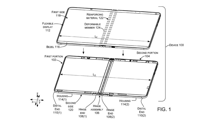 Surface hinge patent