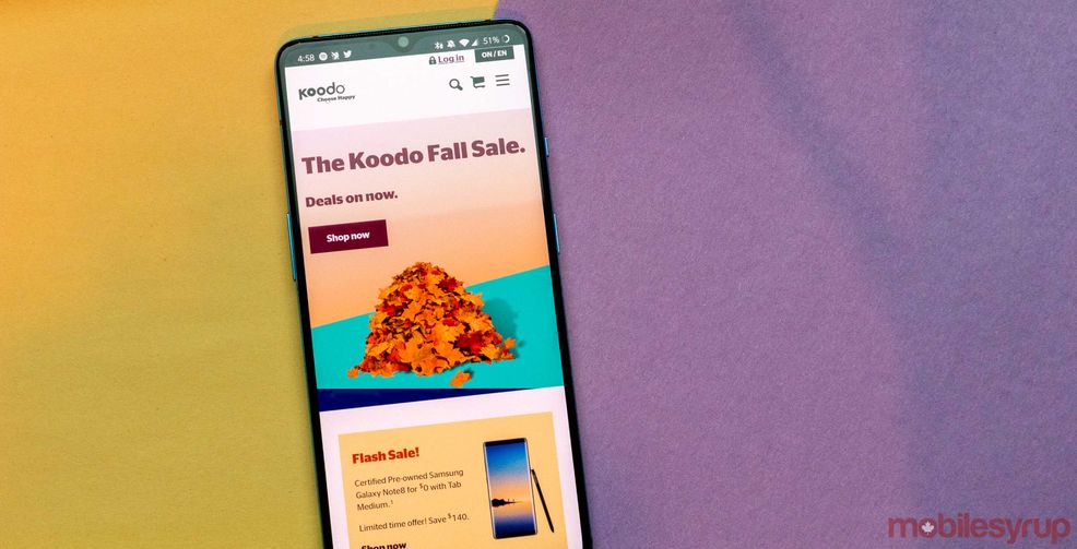 Koodo has a slate of fall promotional plans, including 7GB for $60