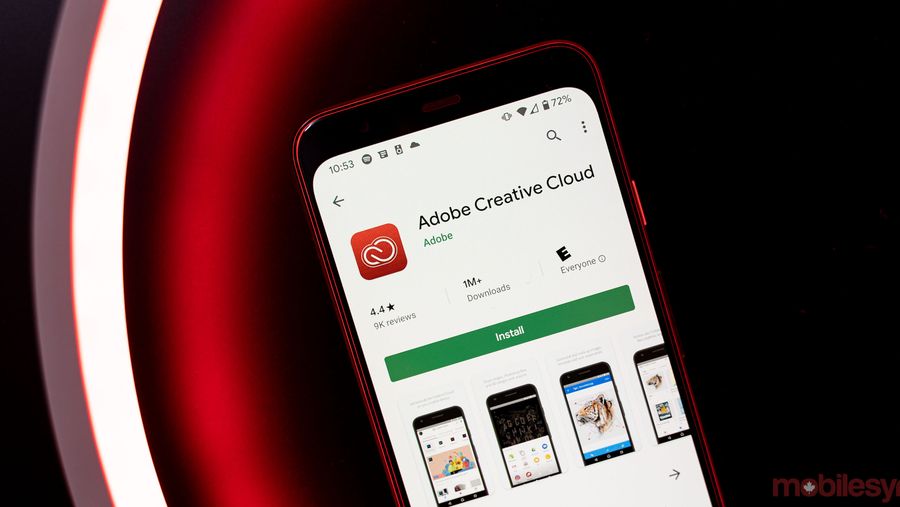 Adobe Creative Cloud app on Android