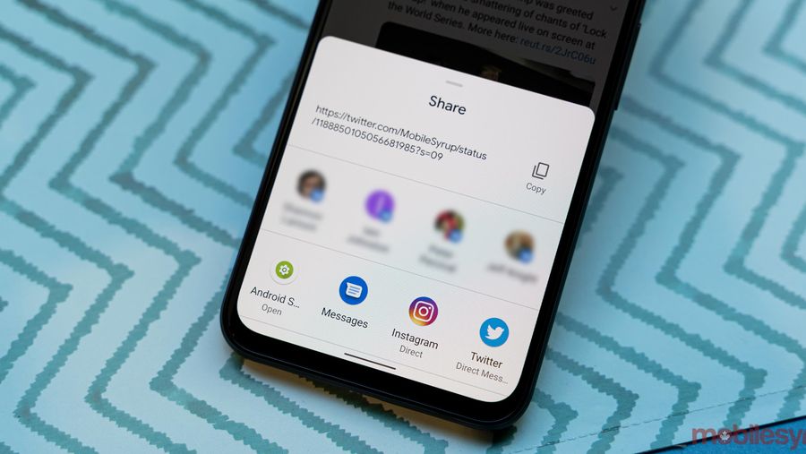 Android 10 Sharesheet