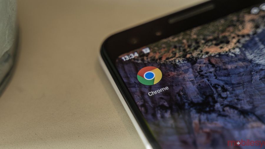 Google Chrome app on Android