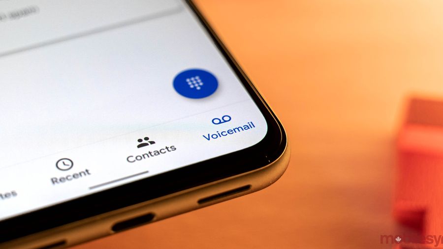 Android voicemail header