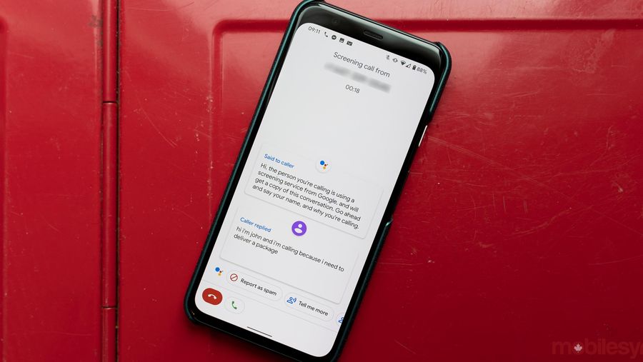 Call Screen on Pixel 4