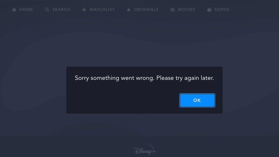 Disney+ error