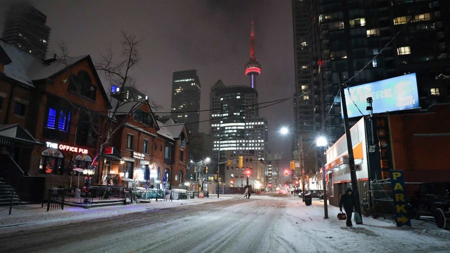 Toronto in the winter