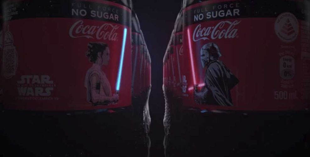 Coca-Cola uses flexible OLEDs to simulate lightsabers in Singapore