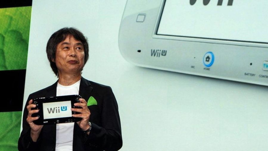 Miyamoto with Wii U