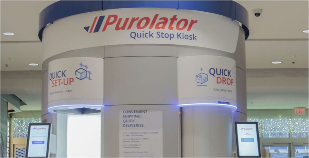 Purolator launches Canada’s first self-serve ‘Quick Stop Kiosk’ at Eaton Centre