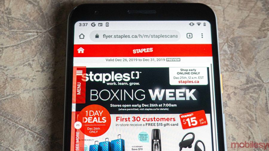Staples Canada Boxing Week 2019