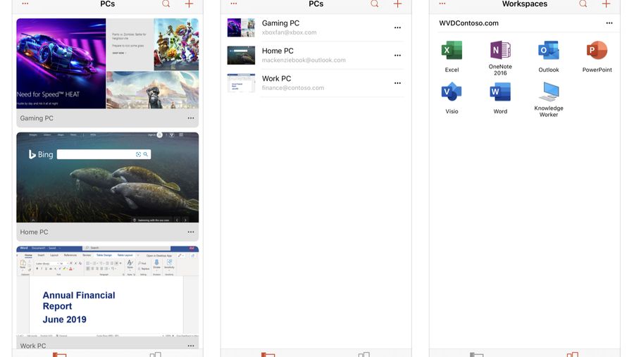 Microsoft Remote Desktop app