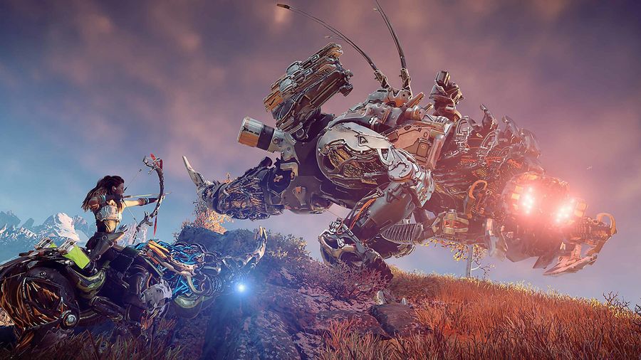 Horizon Zero Dawn Aloy vs. mech