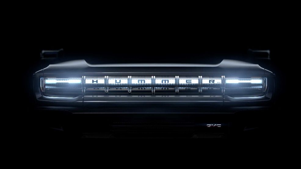 GM starts teasing its all-electric Hummer branded truck