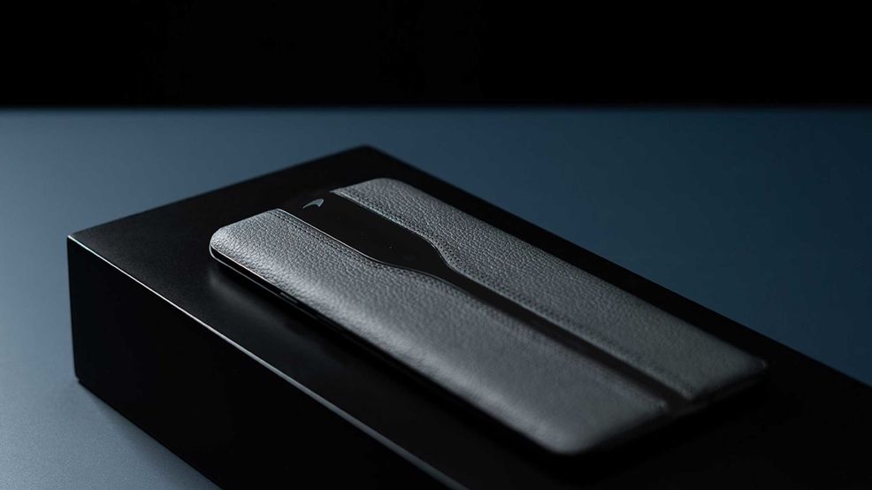 OnePlus shows off black leather concept phone
