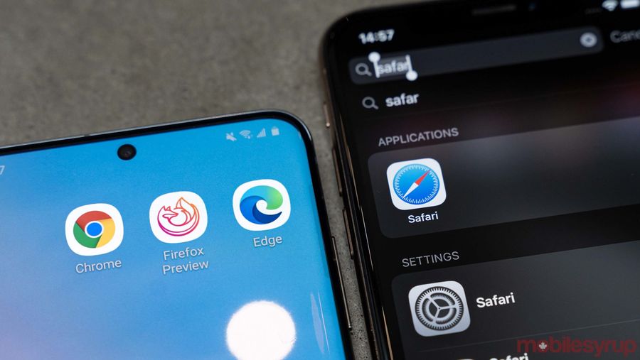 Chrome, Firefox, Edge and Safari icons