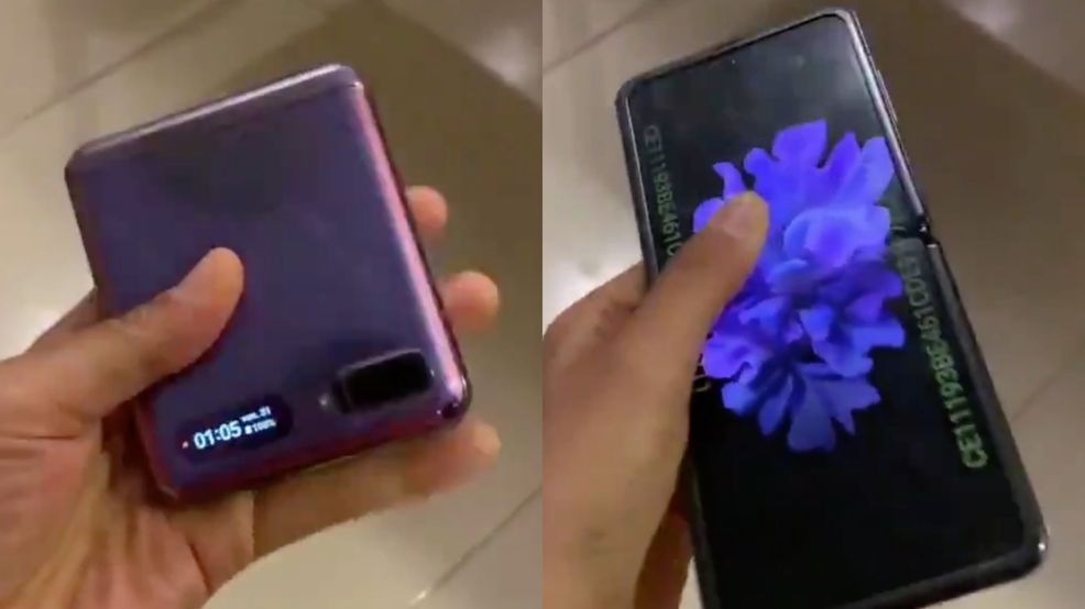 Samsung’s upcoming Galaxy Z Flip leaks in hands-on video