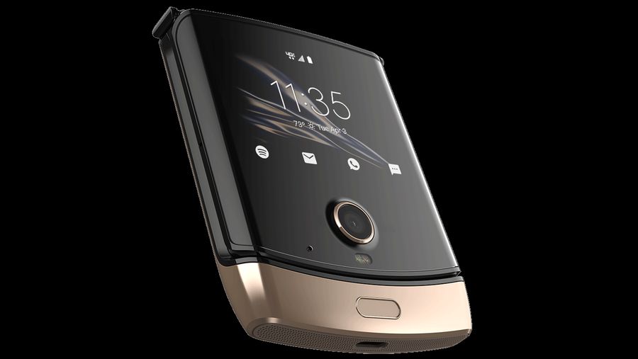 Motorola Razr in gold