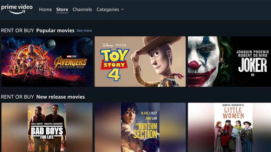 Amazon Prime Video Store