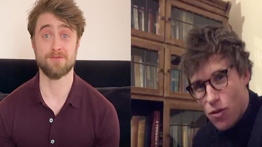 Daniel Radcliffe and Eddy Redmayne