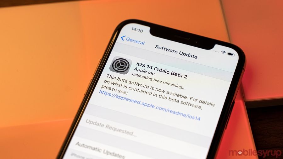 iOS 14 public beta