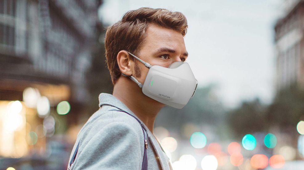 LG announces battery-powered PuriCare personal air purifier mask