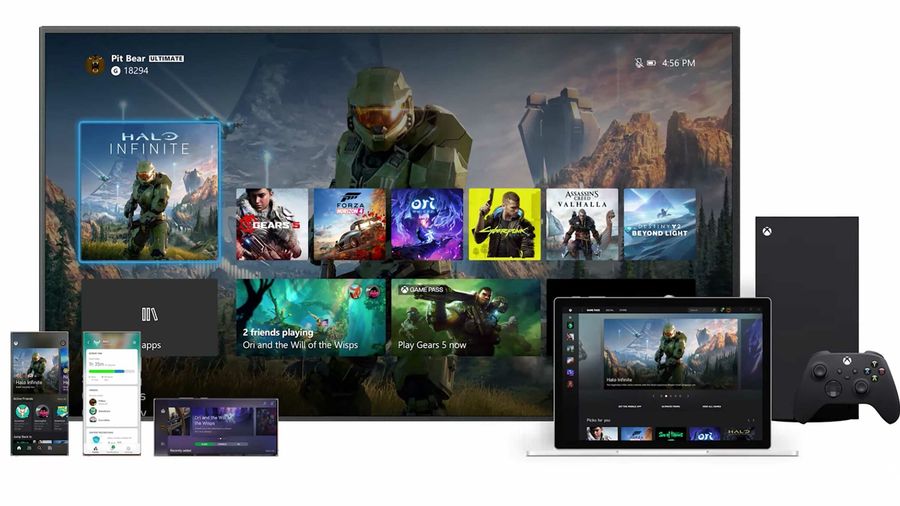 Xbox Series X dashboard