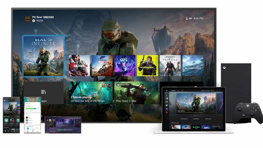 Xbox Series X dashboard