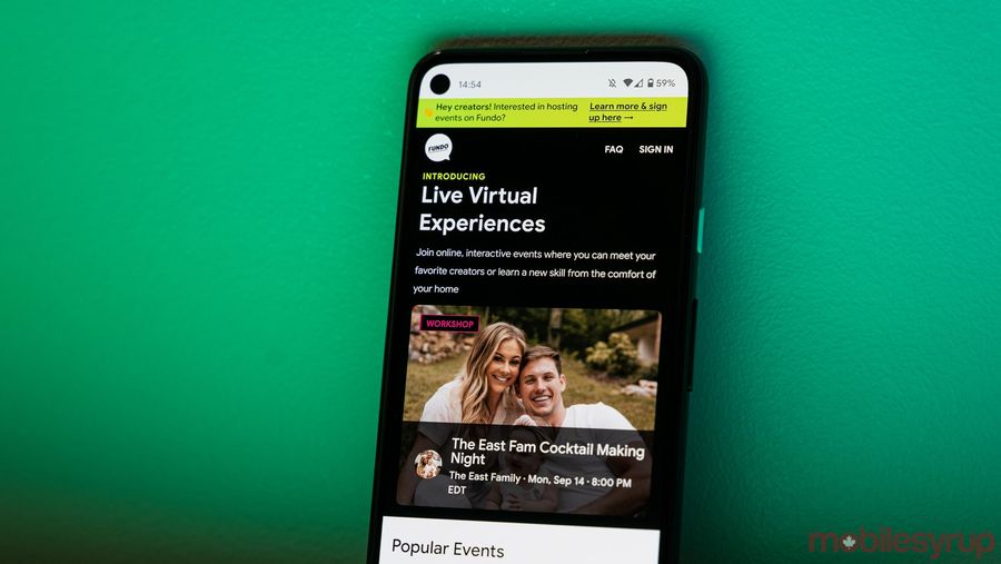 Fundo on Pixel 4a