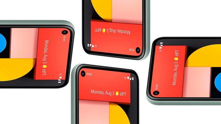 Pixel 5 top edge