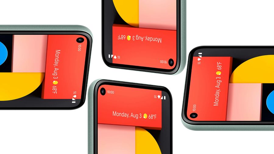 Pixel 5 top edge